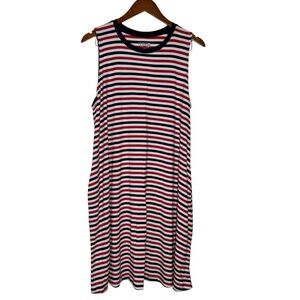 Time‎ and Tru Vibrant Striped Sleeveless Dress 2X